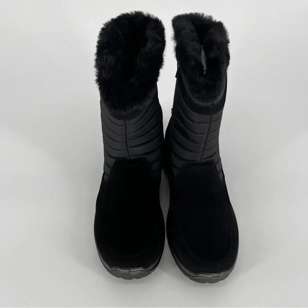 Easy Street Frazer Winter Boots Faux Fur Waterproof Black - Size 6W